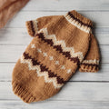 TailTailor® Handgestrickter Island-Hundepullover – Norweger-Muster aus Wolle für kleine Hunde & Katzen (Größe S & Maßanfertigung)