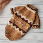 TailTailor® Handgestrickter Island-Hundepullover – Norweger-Muster aus Wolle für kleine Hunde & Katzen (Größe S & Maßanfertigung)