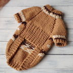 TailTailor® Handgestrickter Island-Hundepullover – Norweger-Muster aus Wolle für kleine Hunde & Katzen (Größe S & Maßanfertigung)