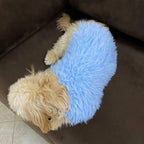 TailTailor® Handgestrickter Frühlings-Hundepullover aus Flauschgarn – Mit Herz-Motiv, Pastellfarben & Maßanfertigung